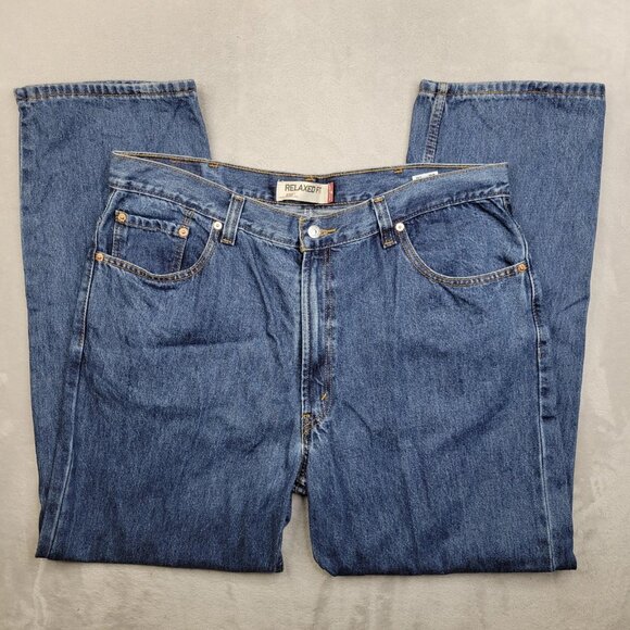 Levis 550 Jeans Mens 40x32 Relaxed Fit Tapered Leg Denim Classic Vintage Pants - Picture 1 of 9